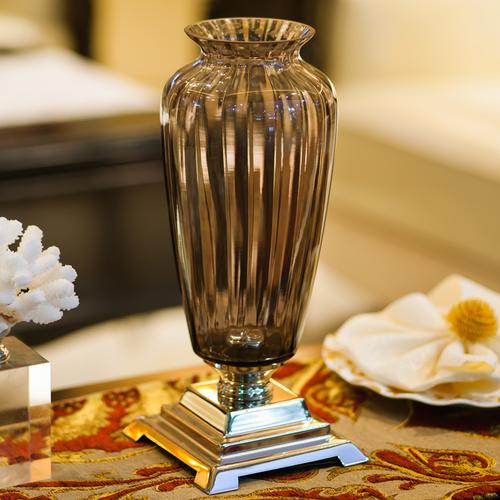 简约欧式现代家居用品干花花插 创意透明花瓶 玻璃花瓶套装 摆件
