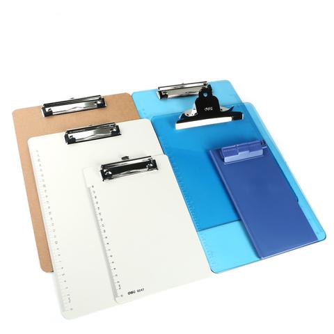 得力板夹a4文件夹垫板写字板夹菜单夹子纸夹板a5车间办公文具用品档案